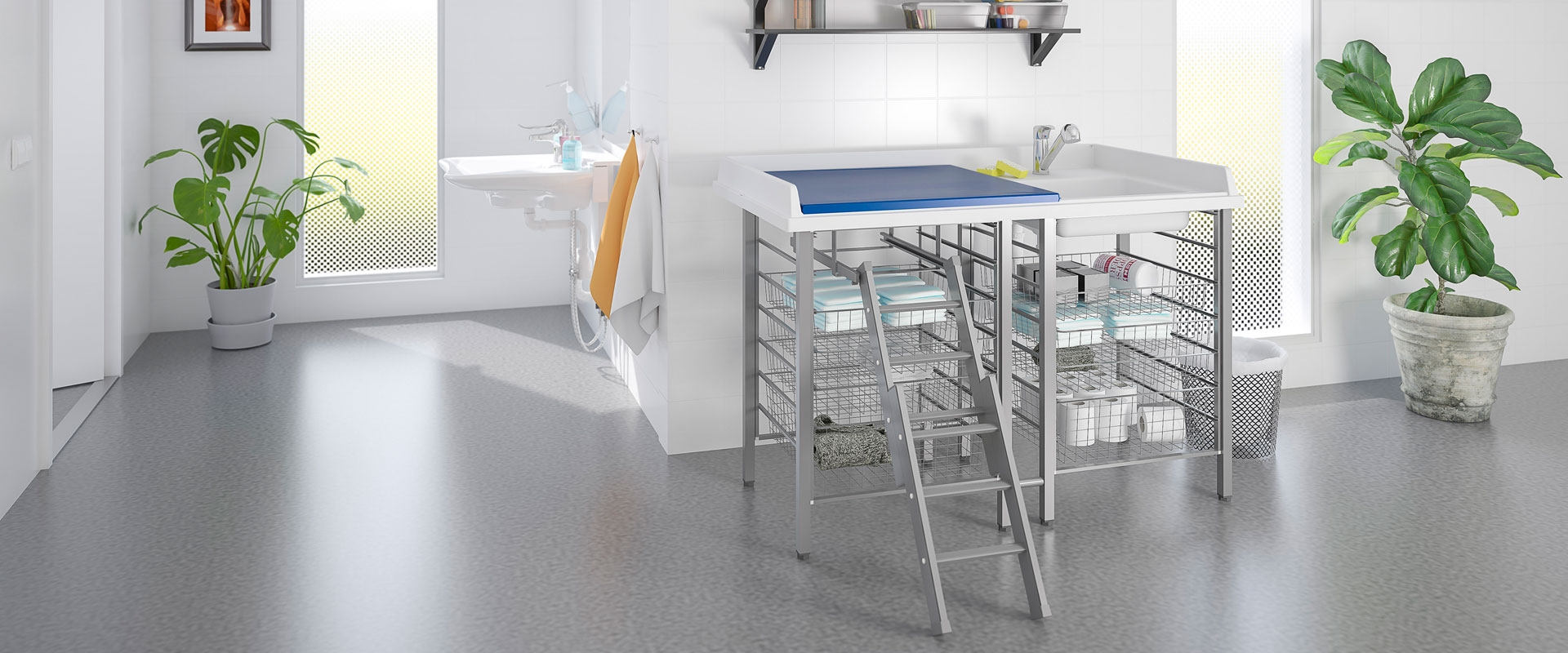 countertop changing table