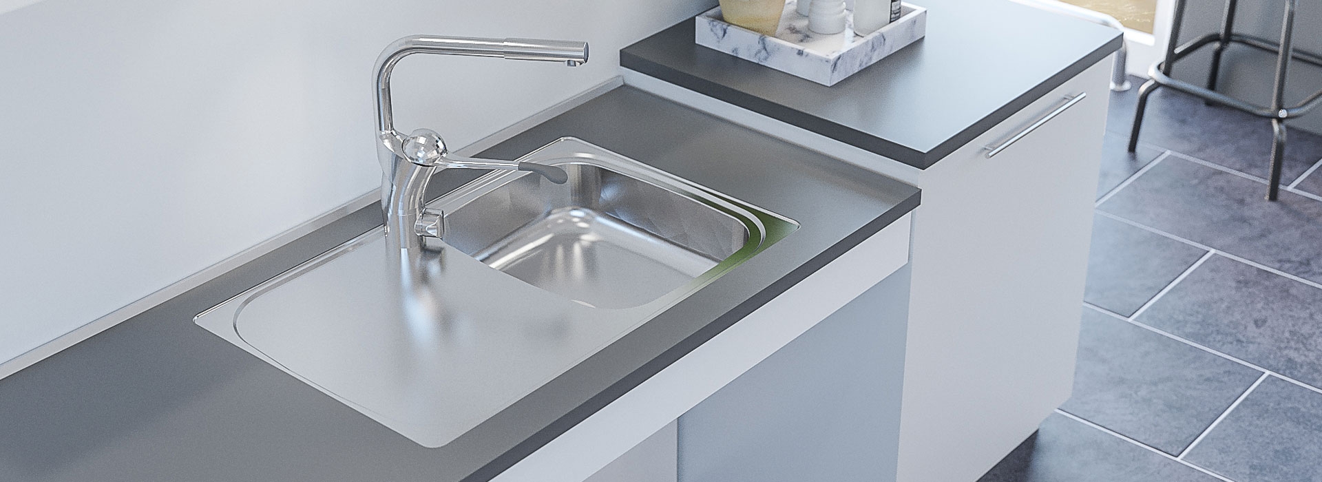 Inset Sinks With Shallow Bowl Sinks Taps Granberg