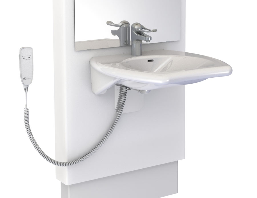 Elektriskt höj- och sänkbar tvättställsmodul Designline 417-03