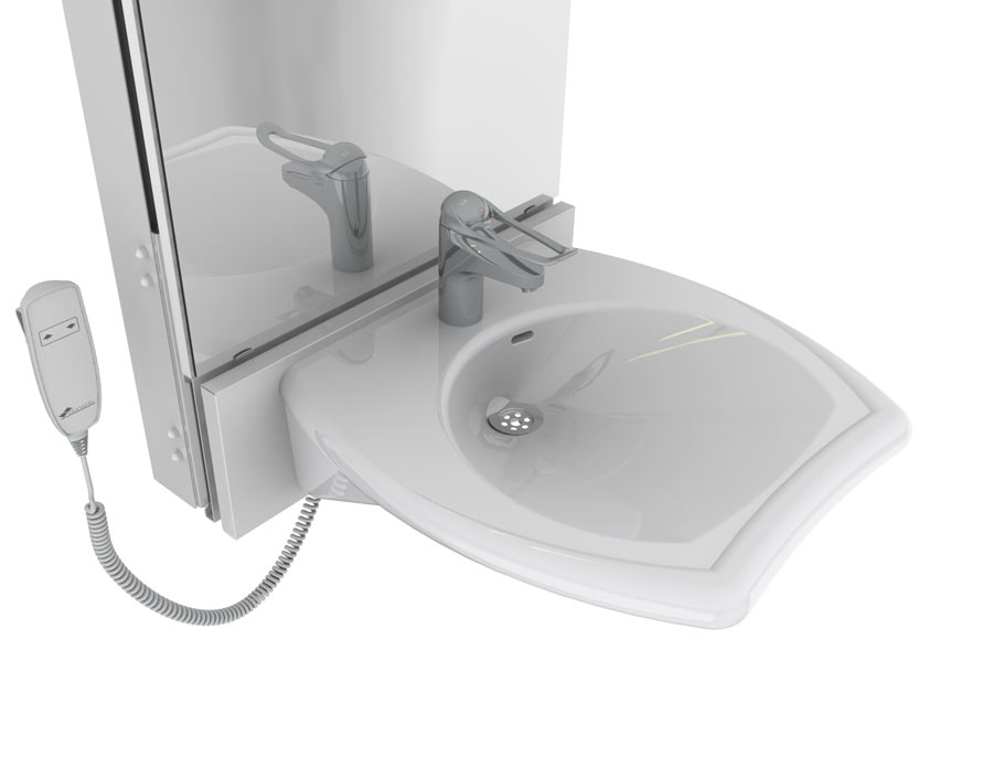 Elektriskt höj- och sänkbar tvättställsmodul Basicline 433-03