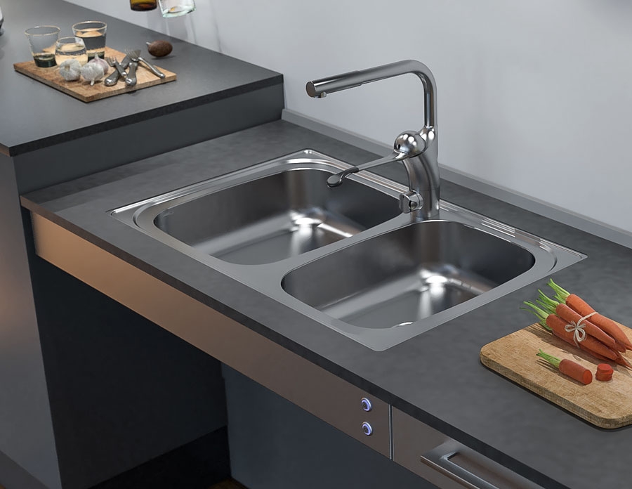 Inset Kitchen Sink Stainless Steel Es30 76 6 Cm Inset