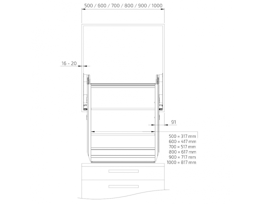 Standard Altezza Pensili Cucina - Landhausstil