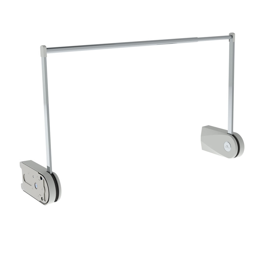 Butler 720-Grey - - Cover of grey plastic RAL 7035, chromed steel parts
