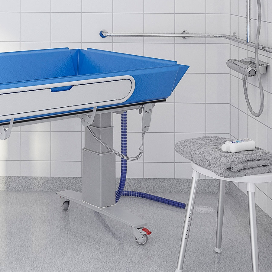 Height Adjustable Shower Trolley Granberg Care 346