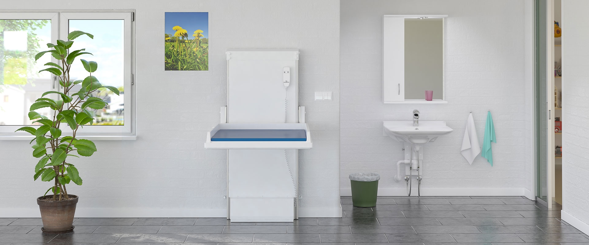 Height Adjustable Changing Table Granberg 334