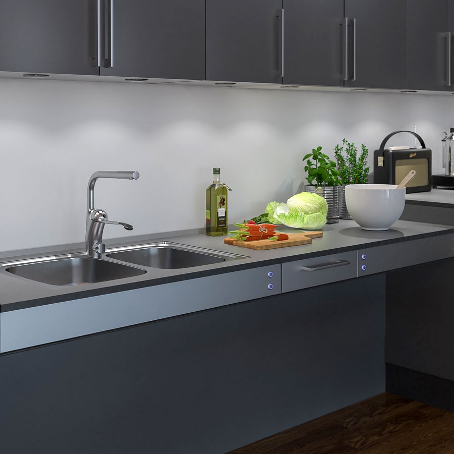 Kitchen Worktop Lift Baselift 6300LA - Wall-mounted, 40 mm front