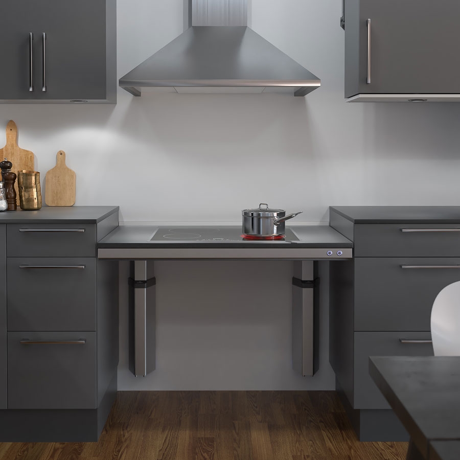 Kitchen Worktop Lift Baselift 6310LA -Floor-mounted, 40 mm front